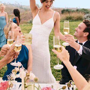 Lulu's Elegant White Maxi Dress